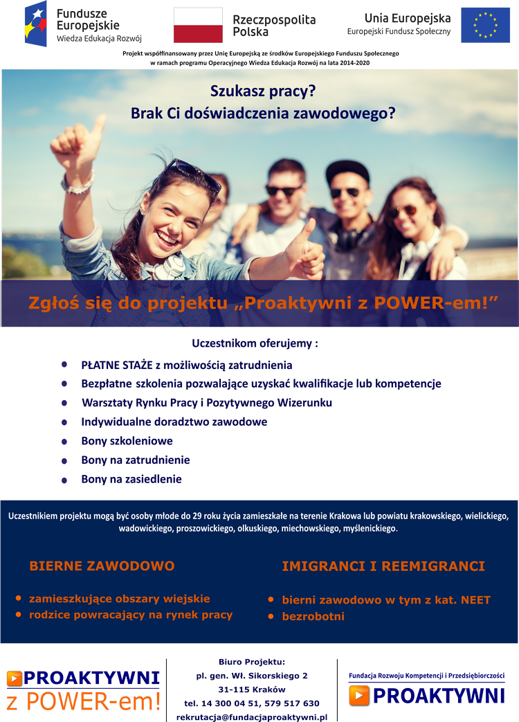 plakat Proaktywni z POWER em 