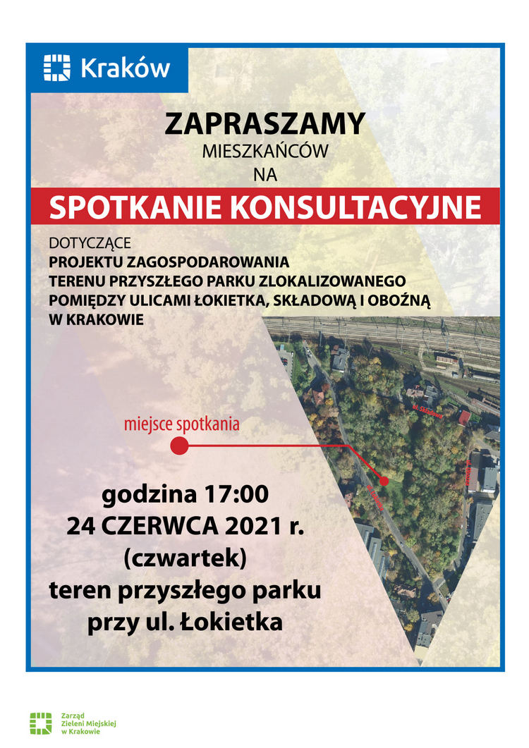 Park przy Łokietka - plakat