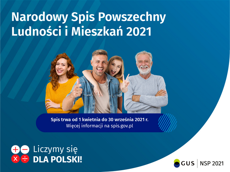 Baner Narodowy Spis Powszechny Ludności i Mieszkań