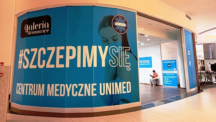 Punkt szczepień przeciw Covid 19 w Galerii Bronowice