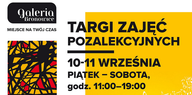 Galeria Bronowice zaprasza na Targi Zajęć Pozalekcyjnych
