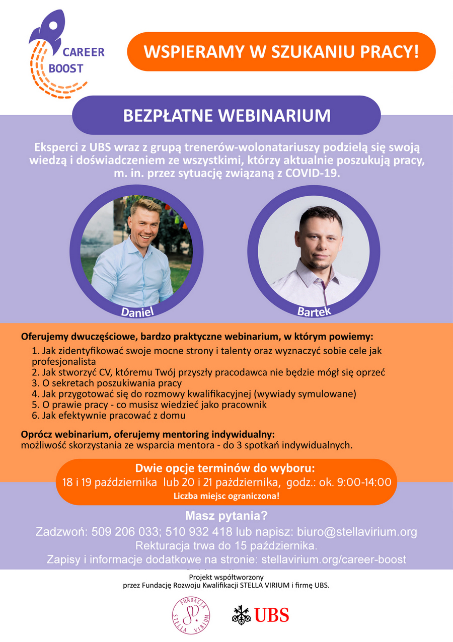 Bezpłatne wsparcie zawodowe