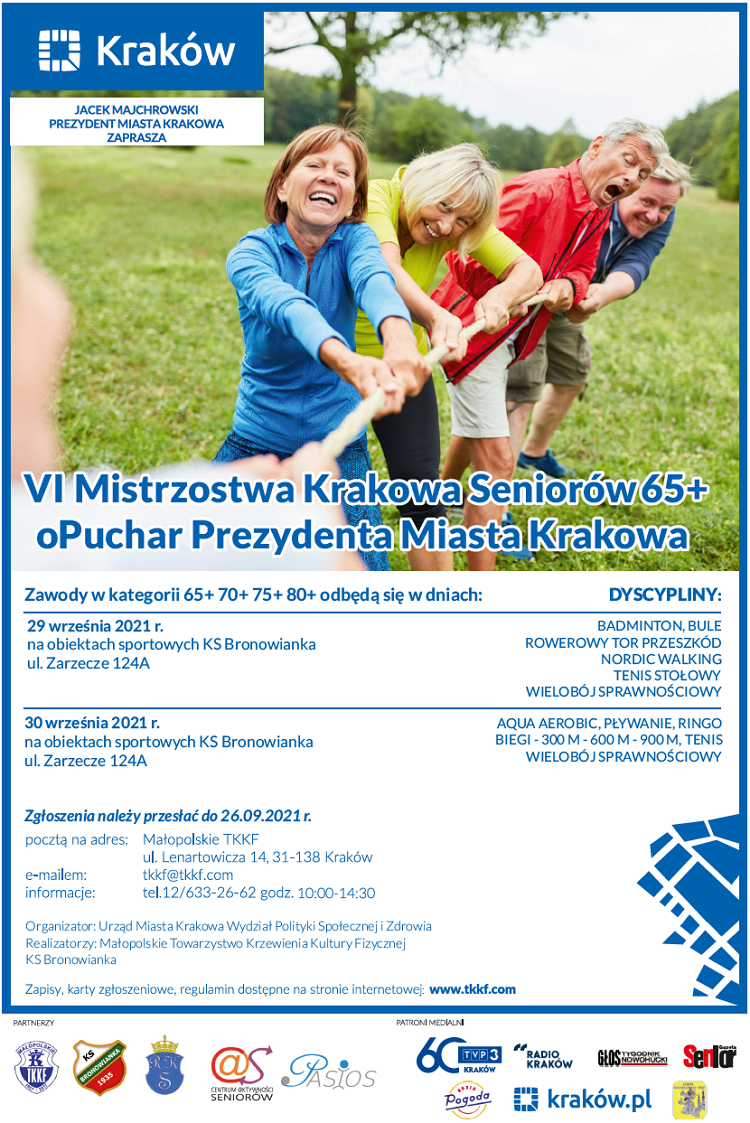 VI Mistrzostwa Krakowa Seniorów 65+ o Puchar Prezydenta Miasta Krakowa
