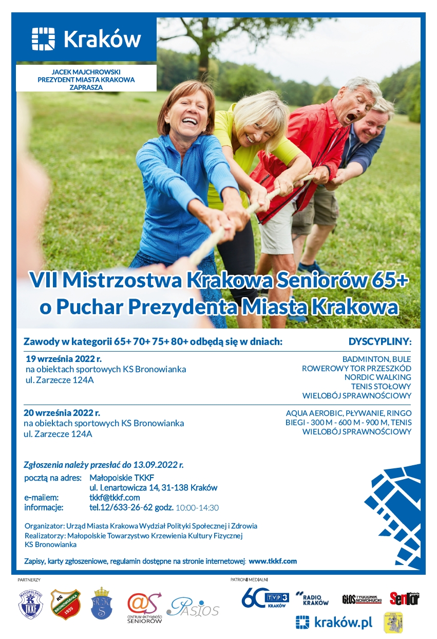 VII Mistrzostwa Krakowa Seniorów 65+ o Puchar Prezydenta Miasta Krakowa