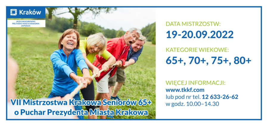 Zapisz się na Mistrzostwa Krakowa Seniorów!