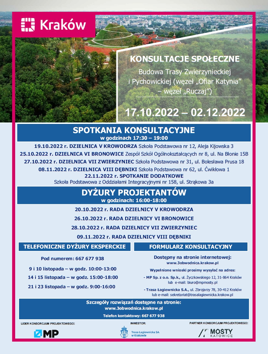 Konsultacje społeczne dot. budowy Tras: Zwierzynieckiej i Pychowickiej
