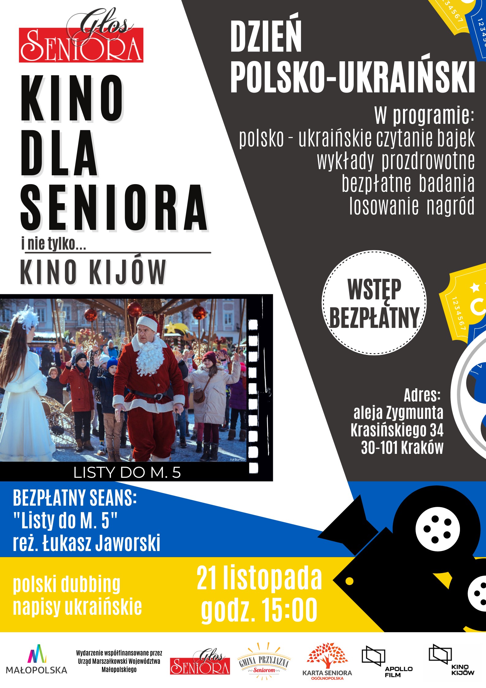 Dzień Polsko-Ukraiński z Głosem Seniora w Kinie Kijów