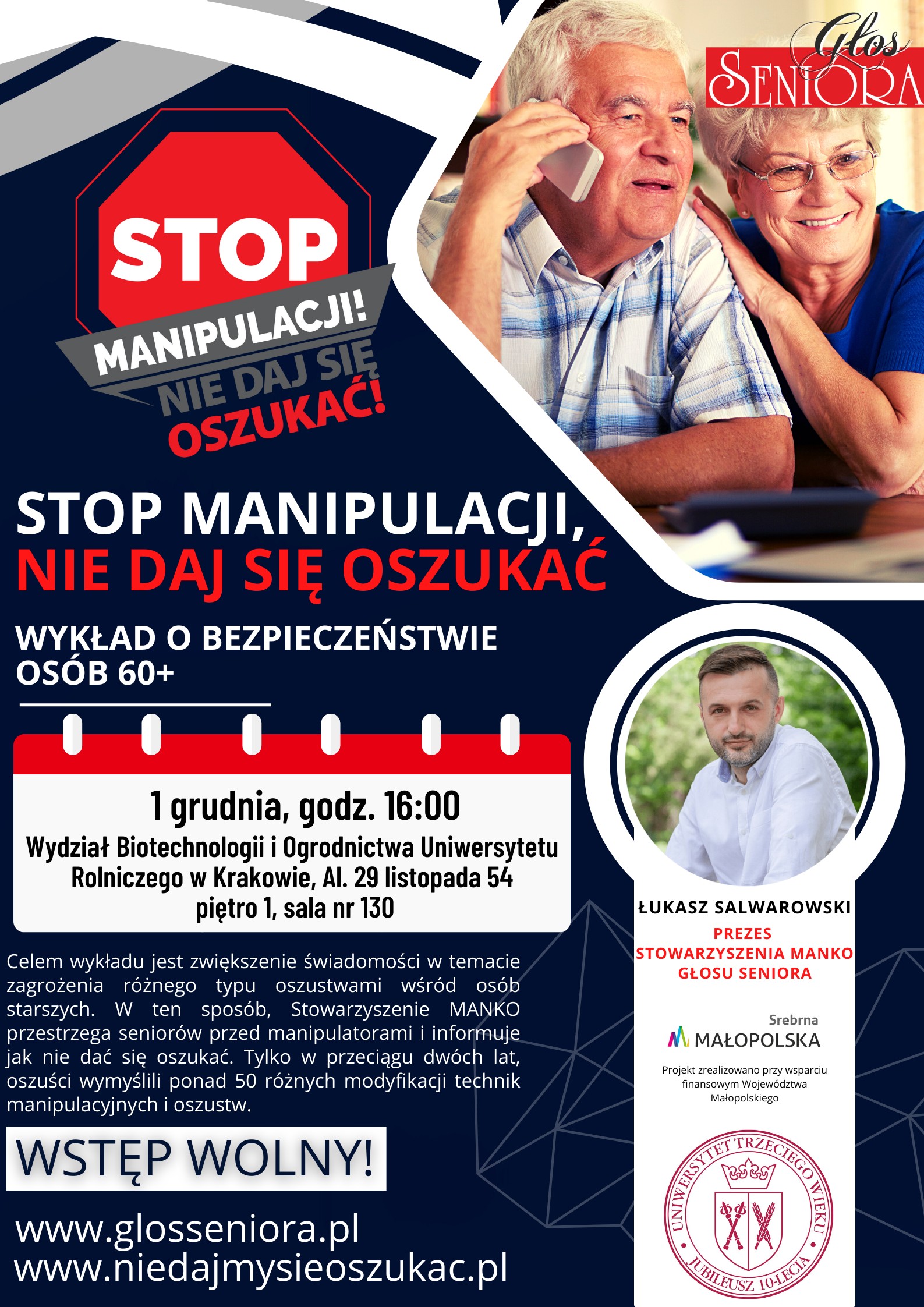 Wykład o bezpieczeństwie osób 60+