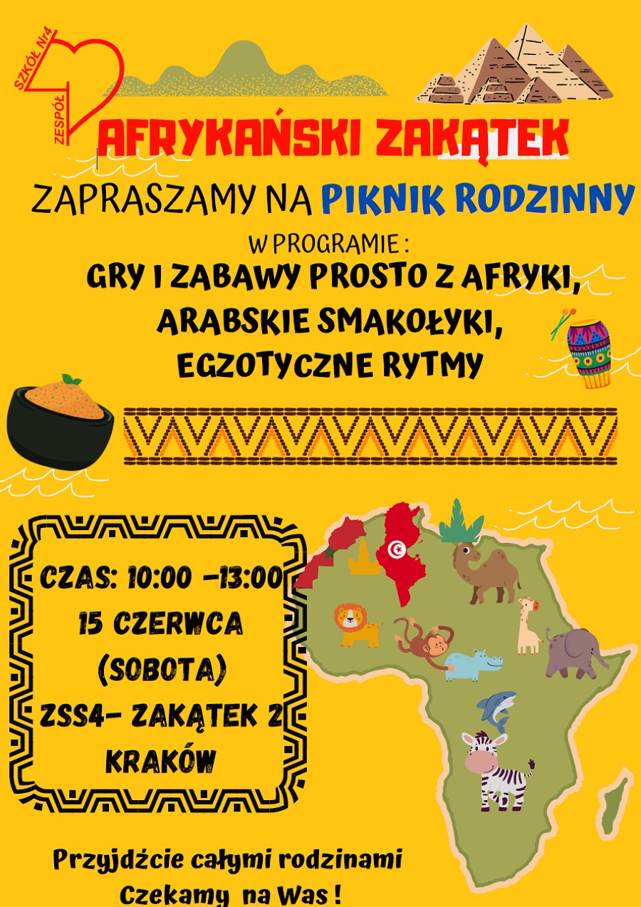 Piknik Rodzinny AFRYKAŃSKI  ZAKĄTEK