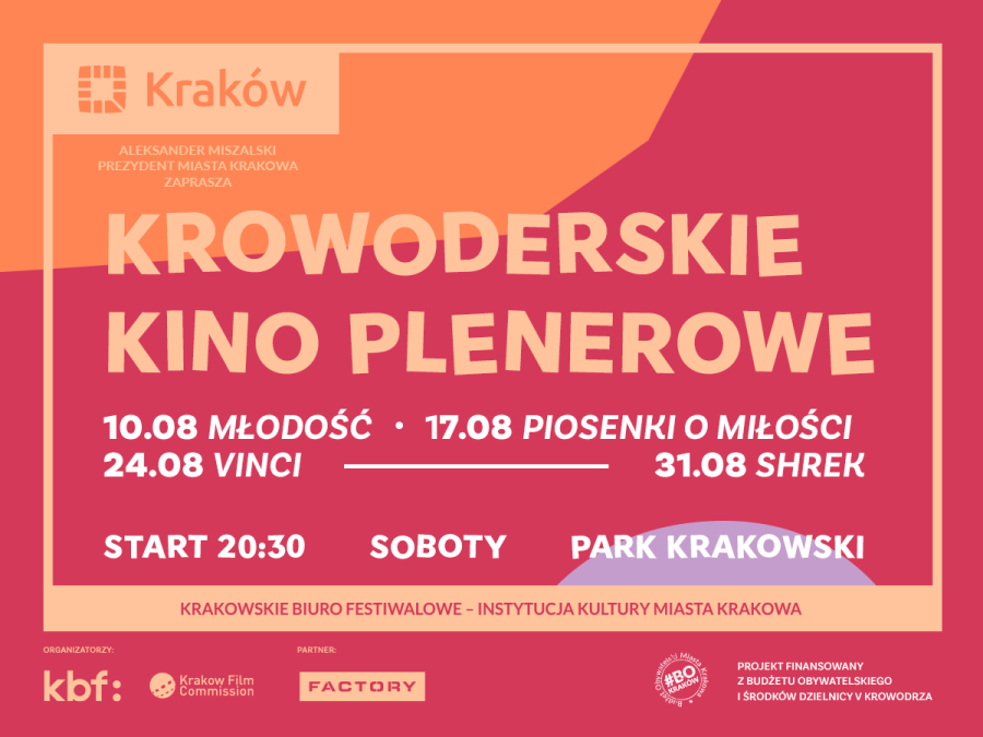 Kino plenerowe w parku Krakowskim