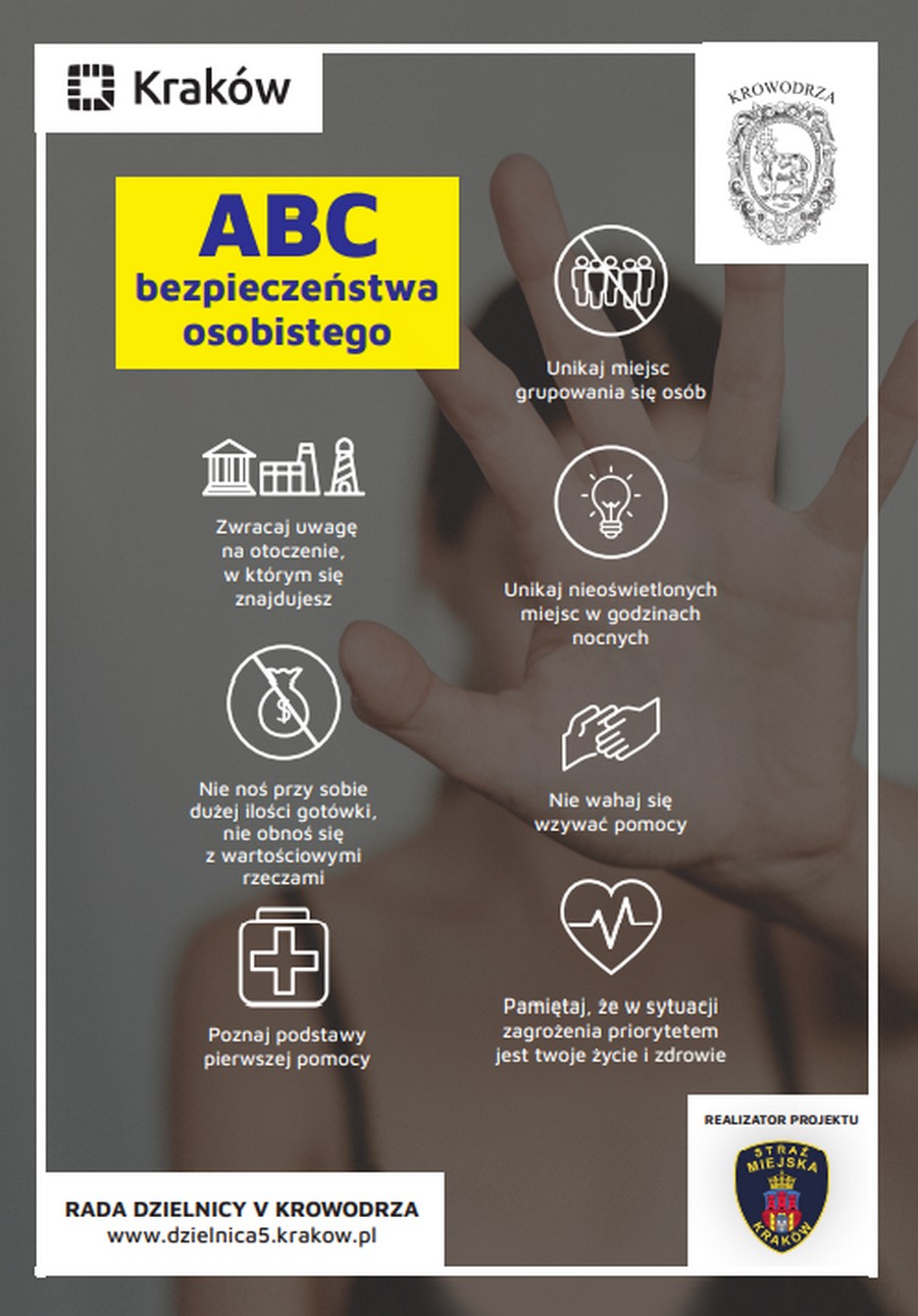 Plakat: Bezpieczeństwo osobiste
