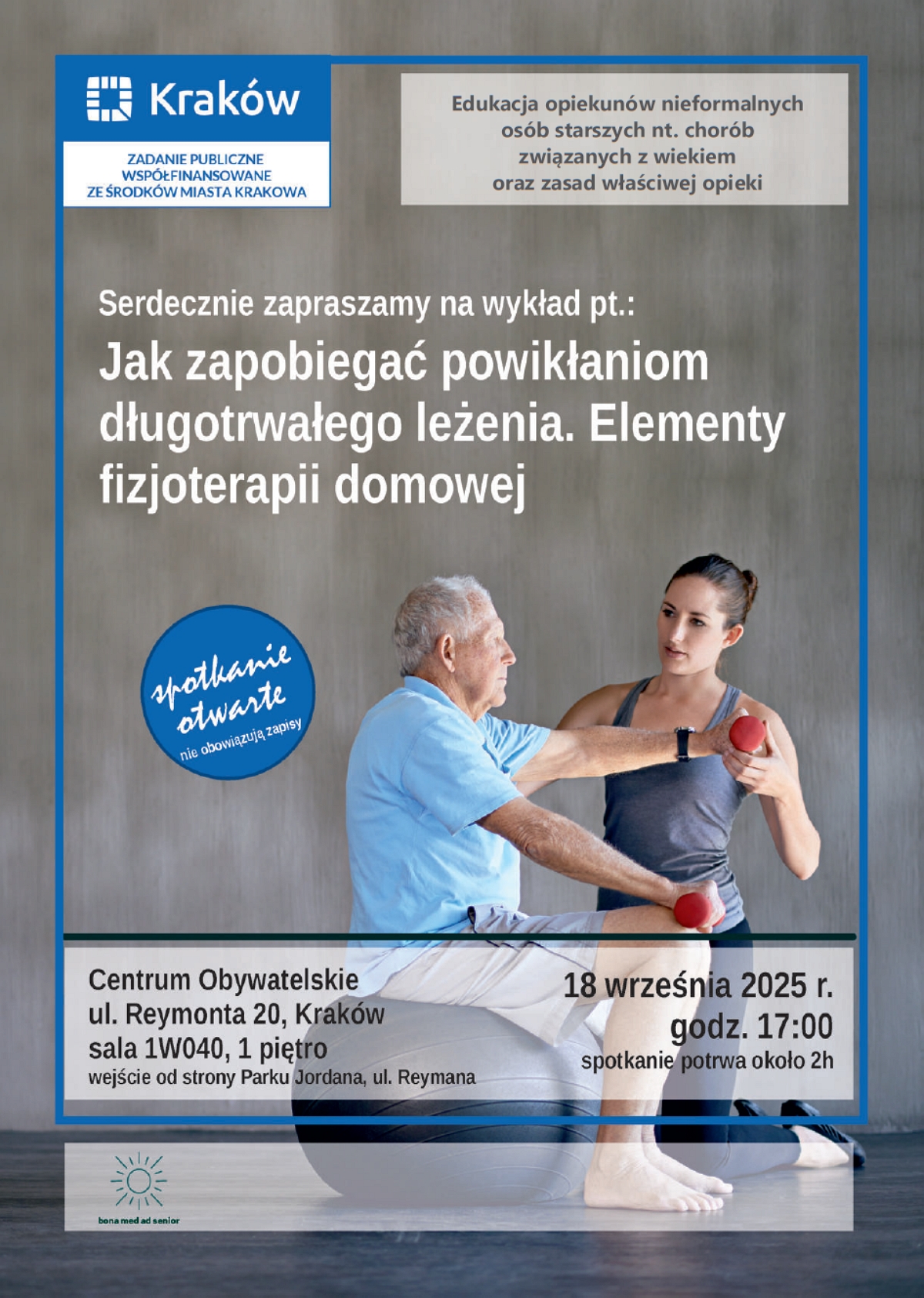 Warsztaty dla osób opiekujących się seniorami w domu