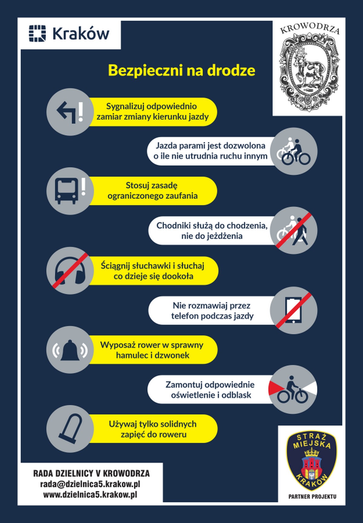 Plakat: Bezpiecznie na drodze