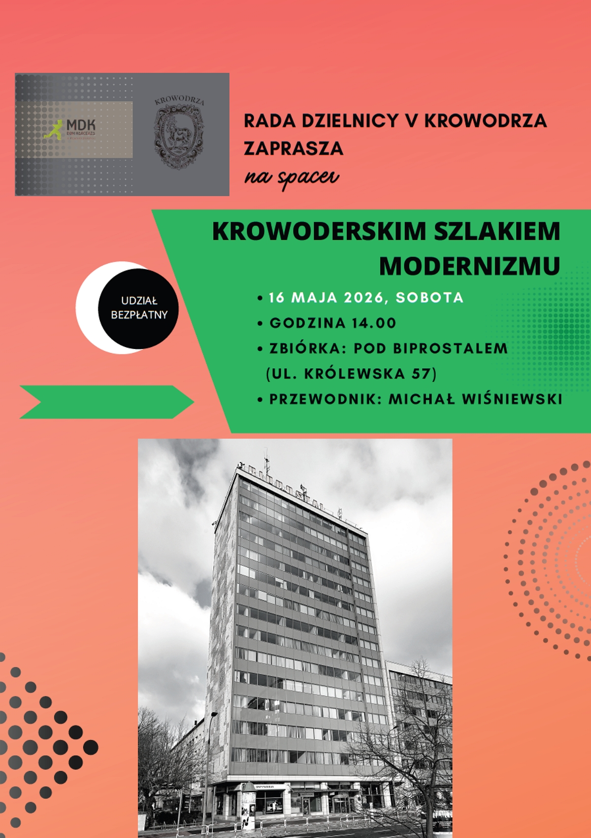 Plakat: Krowoderski Szlak Modernizmu