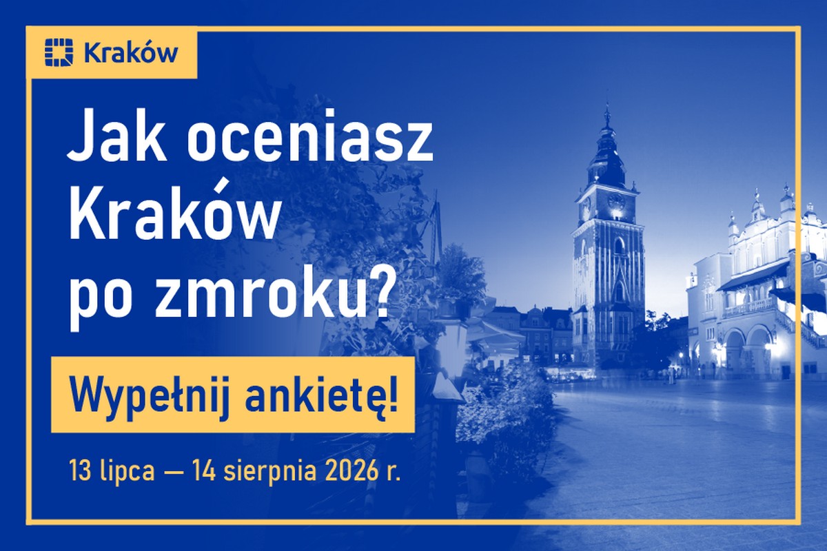 Baner: Wielkie badanie Krakowa po zmroku