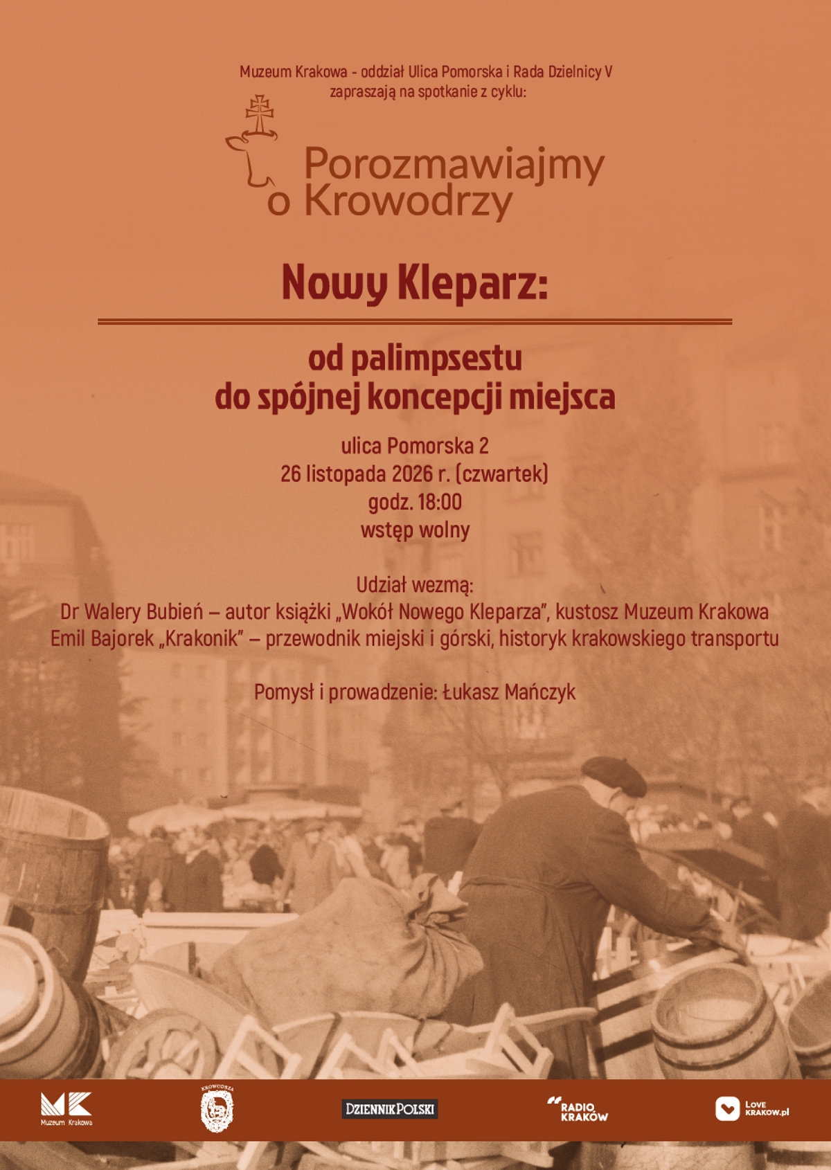 Plakat: Nowy Kleparz:od palimpsestu do spójnej koncepcji miejsca